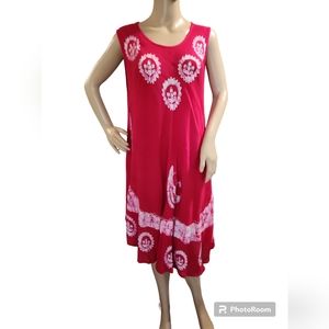 Advance Apparels Made In India Summer Dress Pool Beach Cover Up One Size Tie Dye